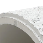 Fluted Cement Nesting Side Table Set - LuxenHome