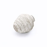 Rustic Handcrafted Textured Cement Vase,Gray 11.7''