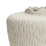Beige beehive round MgO Vase, 12.8'' h - LuxenHome