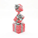 frosted-red-gift-box-stacked-set-holiday-decorations