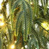 Pre-Lit Slim Artificial Cedar Christmas Tree, 7.5ft