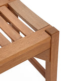 Lucia solid wood outdoor dining bench - LuxenHome