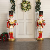 Christmas Nutcracker Red Soldier with Presents & Lights,4ft