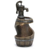 Farmhouse-spiral-barrel-rain-resin-outdoor-fountain-with-led-lights