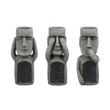 No Evil garden statues, w/solar lights, set of 3 - LuxenHome