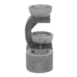 Modern-grey-resin-raining-water-sculpture-outdoor-fountain