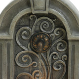 elegant-flower-spout-design-on-wall-fountain-with-lights
