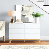 unique-handle-free-design-on-6-drawer-dresser-with-solid-wood-leg-in-the-living-room