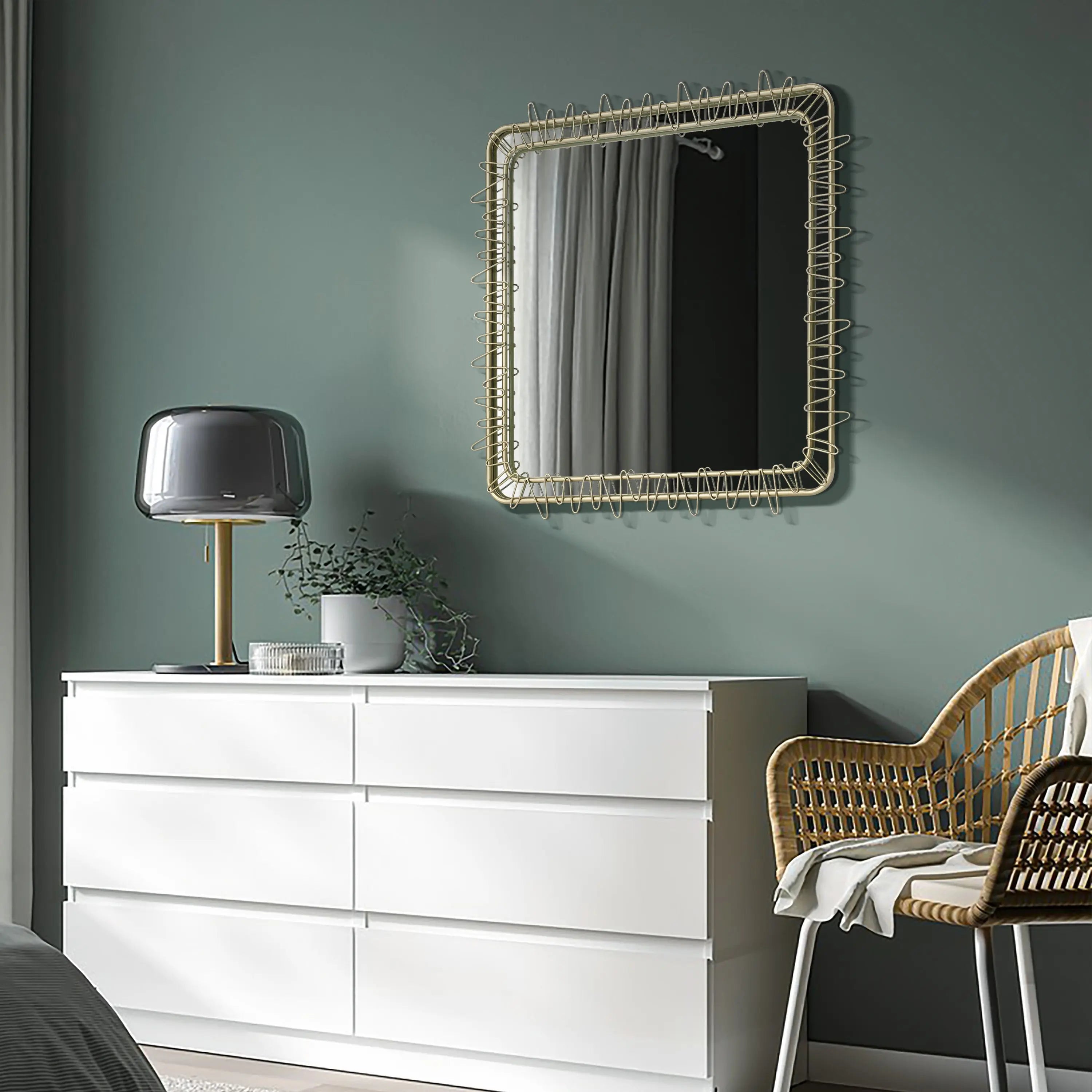 artistic-loops-and-curve-mirror-for-bedroom