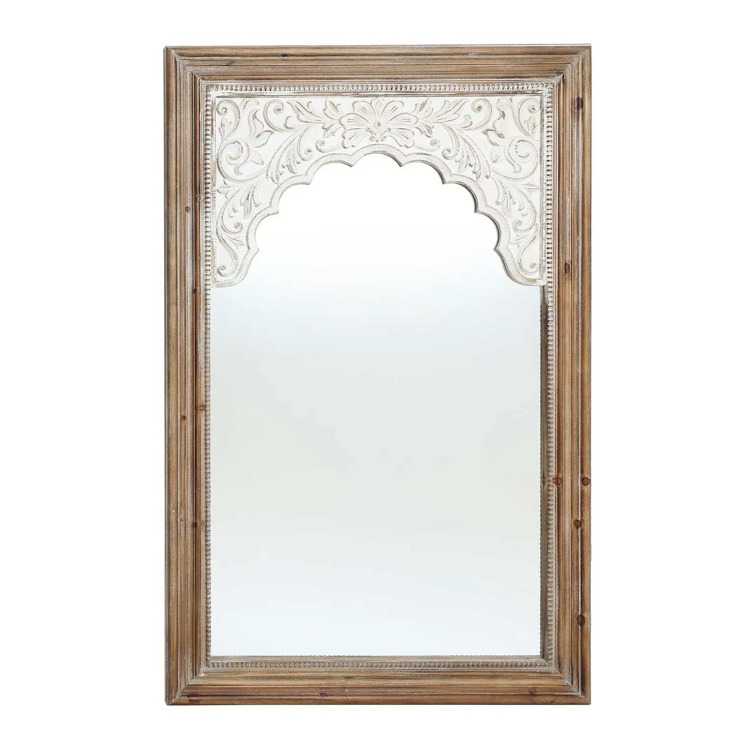 accent-wall-mirror-with-sturdy-solid-wood-and-chic-farmhouse-design