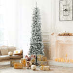 7.4ft-pencil-slim-artificial-christmas-tree-for-living-room