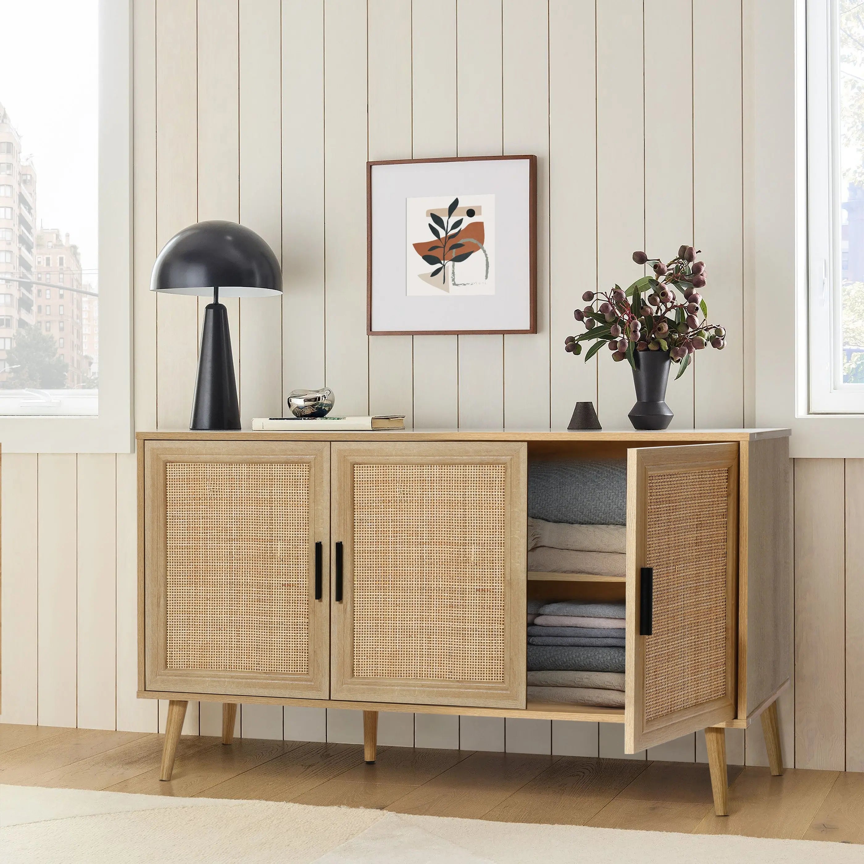 Zahra-3-door-rattan-sideboard-cabinet