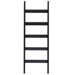 Modern wood towel rack blanket ladder, 5 ft tall - LuxenHome