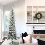 slim-pencil-artificial-christmas-tree-is-beside-the-sofa
