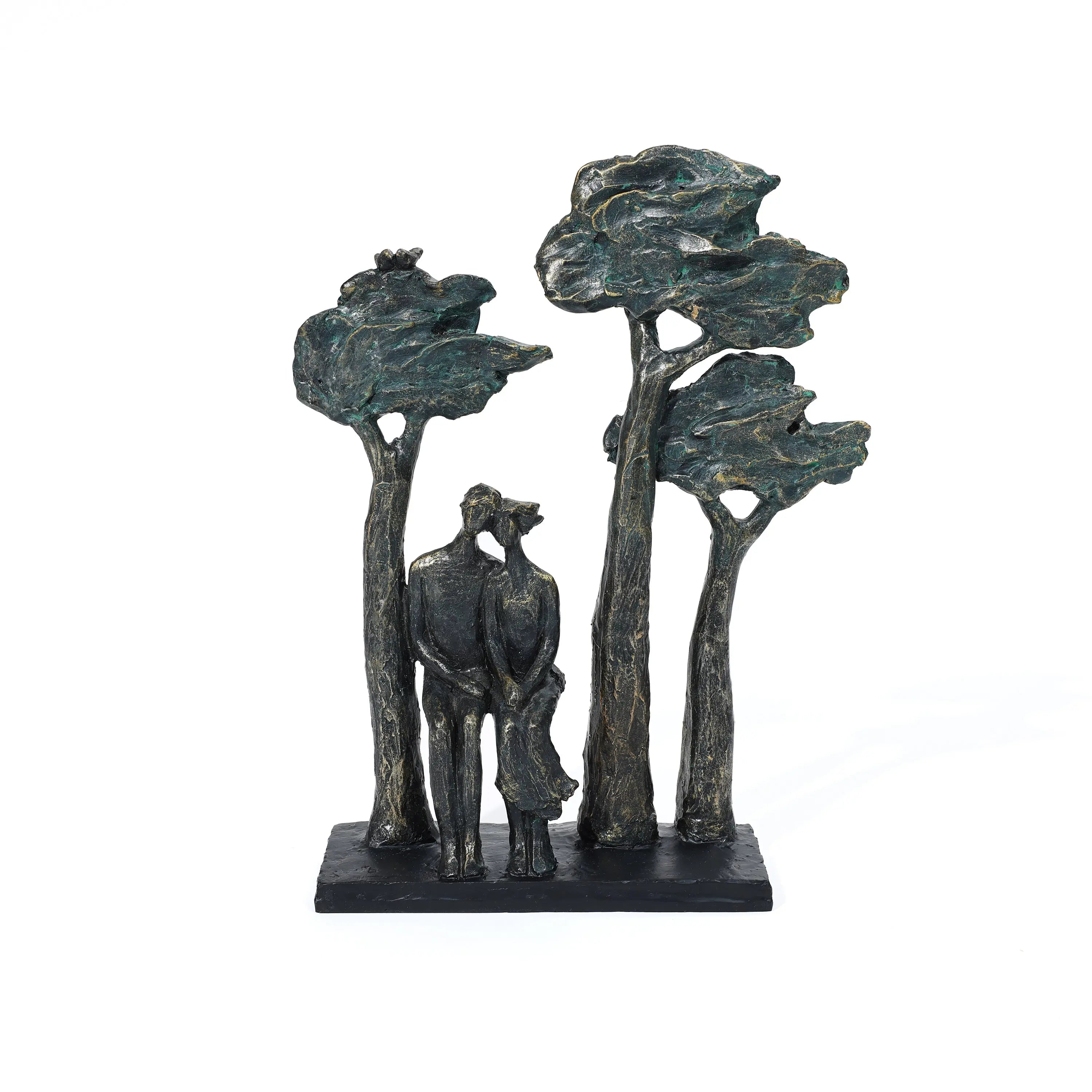 Lovers siting decorative sculpture - LuxenHome