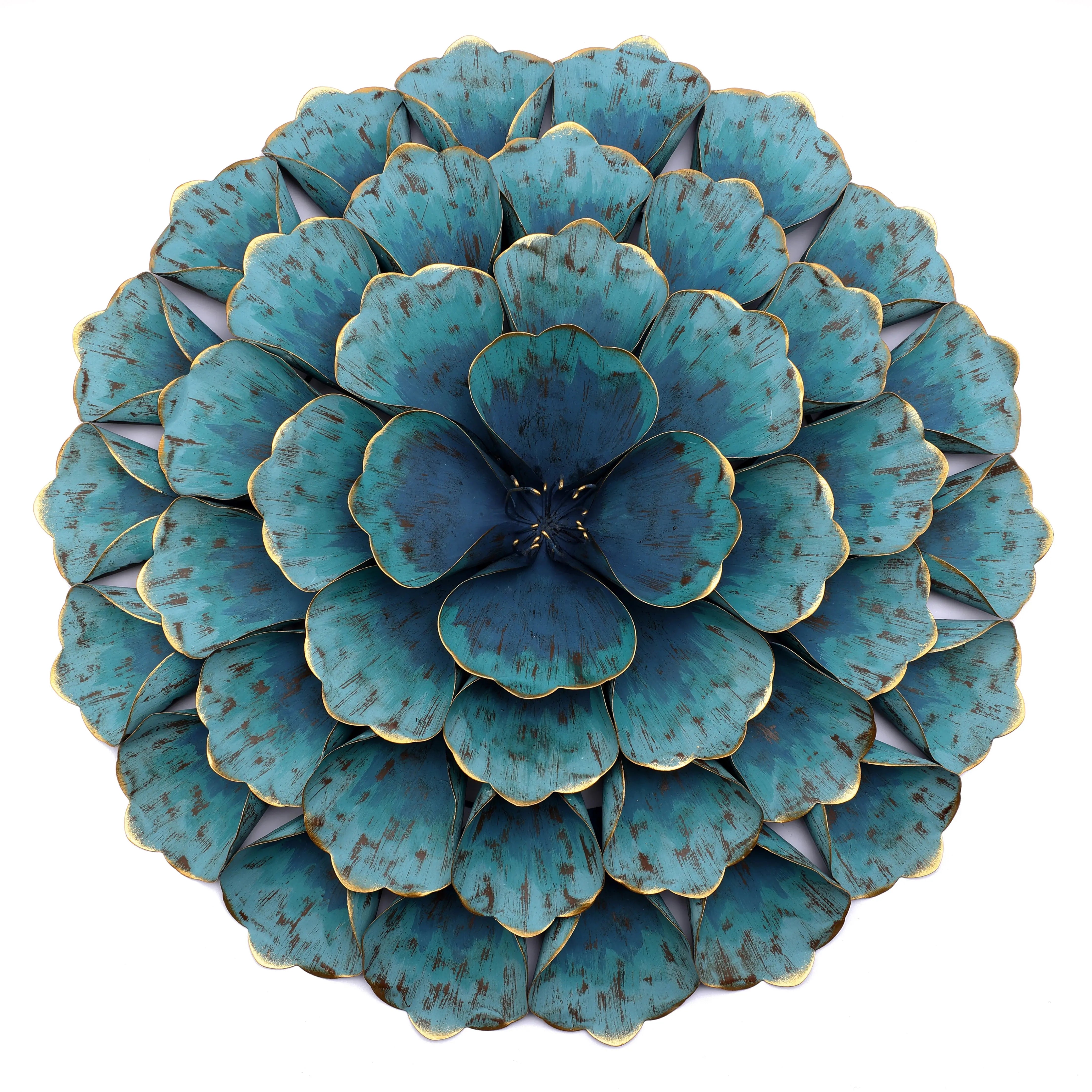 beautiful-metal-petals-with-distressed-color-of-blue-wall-decor