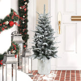 potted-artificial-christmas-tree's-lifelike-appearance-is-perfect-for-displaying-your-own-ornaments-and-gifts-boxes