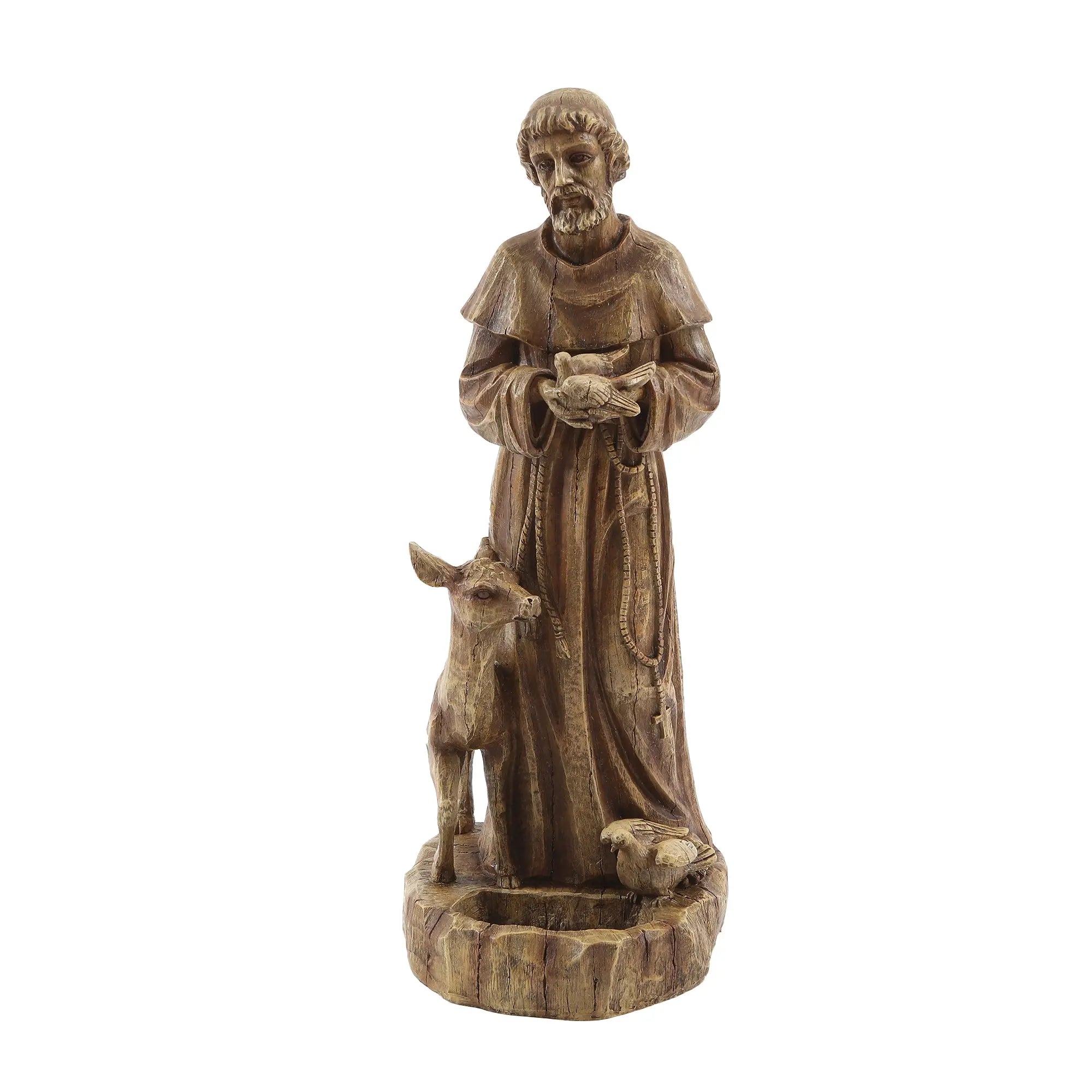 Grace series garden statue, Saint Francis - LuxenHome