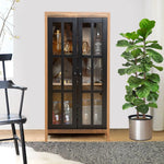 natural-wood-glass-door-accent-curio-cabinet