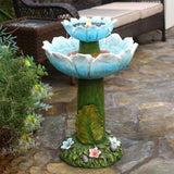 blue-water-fountain-with-flowers
