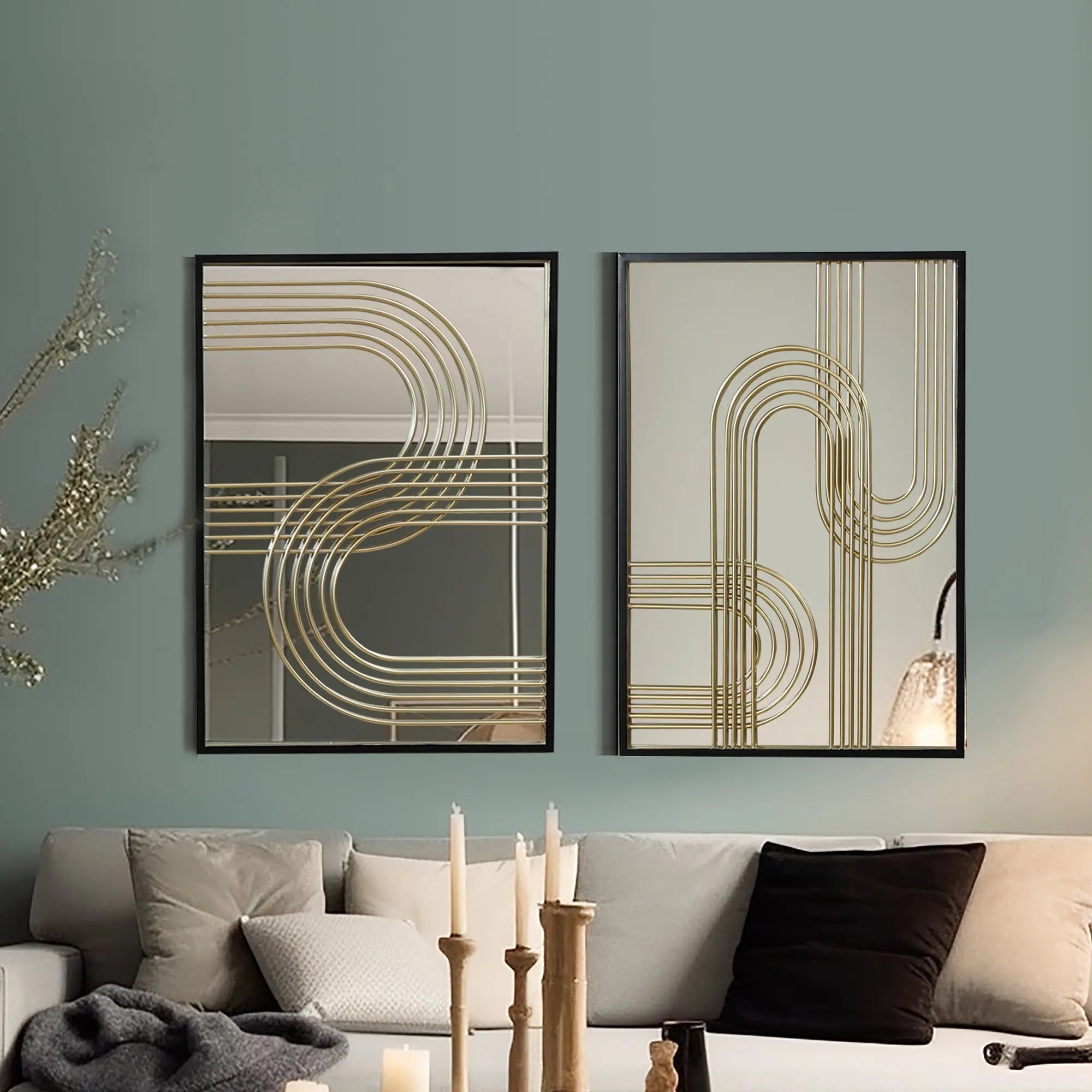 modern-wall-art-pieces-with-iron-and-black-frame