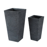 two-planters-with-textured-tapered-designed-with-one-large-and-one-small-plater