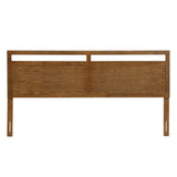 George free-standing walnut finish headboard, king - LuxenHome