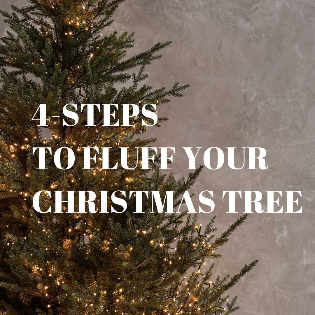 A detailed guide to teach how to properly fluff christmas trees