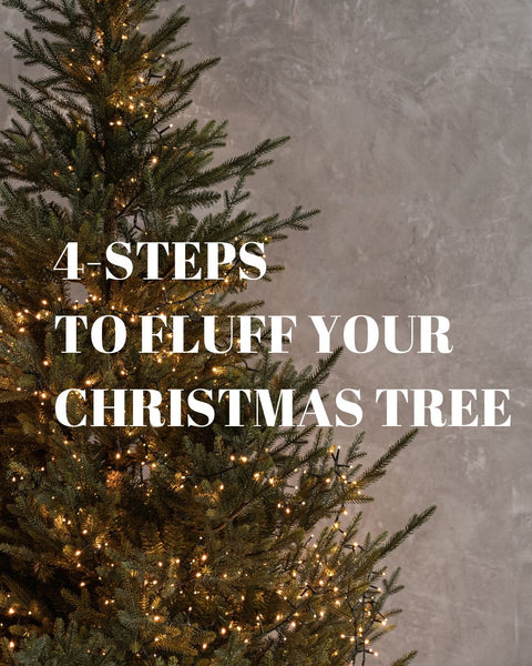 A detailed guide to teach how to properly fluff christmas trees