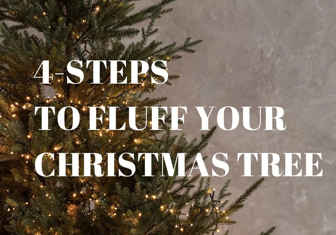 A detailed guide to teach how to properly fluff christmas trees