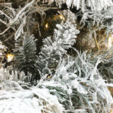 Pre-Lit Artificial Snow-Flocked Christmas Tree, 7.5ft