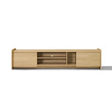 Noa Modern TV Console Cabinet with 2 Doors and Rounded Corners, 71"