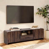 Enzo Walnut TV Stand with Storage for TVs up to 75''