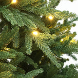 Pre-Lit Green Fir Christmas Tree with Stand,6.5Ft