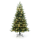 Pre-Lit Artificial Fir Christmas Tree with Stand, 6.5ft