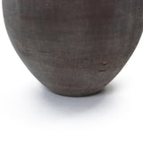 Oval Antique Brown Vase, 15.8'' H