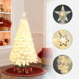 Pre-Lit White Fiber Optic Christmas Tree,5Ft