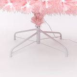 Pre-Lit Fiber Optic Pink Christmas Tree with lights,5ft
