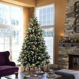 Pre-Lit Green Frosted-Tip Christmas Tree , 6.1ft
