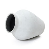 Cement Antique White Vase, 15.8'' H