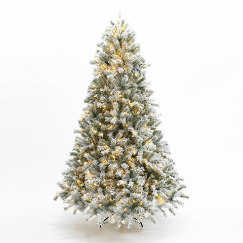 add-the-7-foot-pre-lit-snow-flocked-christmas-tree-to-your-holiday-season