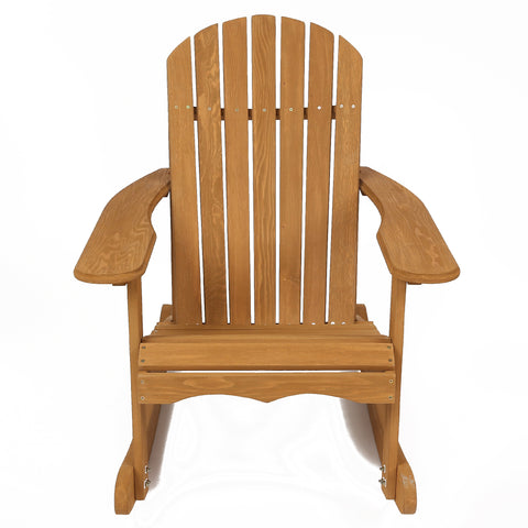 Rocking adirondack chair, solid wood