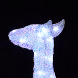Christmas Deer Family Holiday Decor with Lighted, Set of 3
