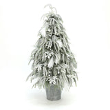 Unlit Potted Christmas Tree with White Tips,4Ft