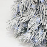 Pre-Lit Full Pine Christmas Tree with Pinecone,7Ft