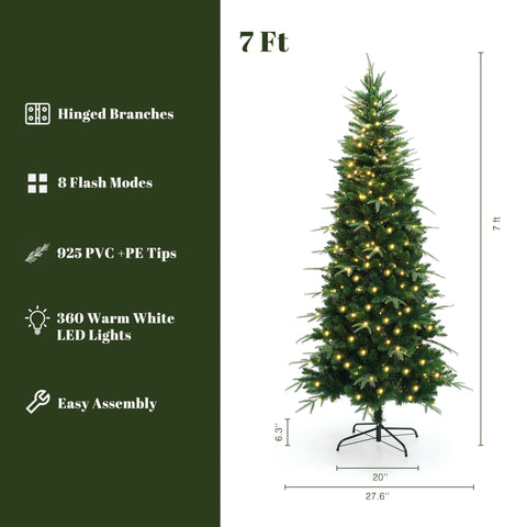 7ft-tall-artificial-christmas-tree-display-at-comer-of-the-living-room