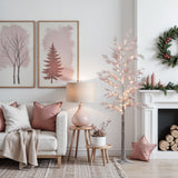 Artificial Christmas Trees with Micro LED Lights,6.2ft