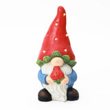Strawberry Patch Outdoor Figurine statue Whimsical with Berry Hat, 15.8"