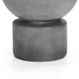 Modern gray resin bubbler fountain