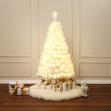 Pre-Lit White Fiber Optic Christmas Tree,5Ft